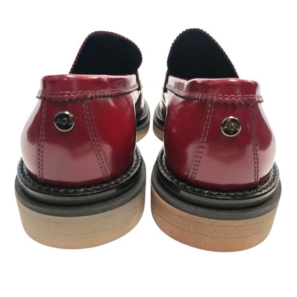 AGL Sirena Moc Toe Penny Loafer Burgundy Slip On Shoe - Picture 6 of 10
